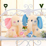 Toy - LightningStore Animal Plush Toy Blue Pink Cream Elephant Doll