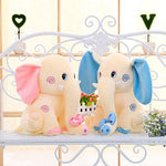 Toy - LightningStore Animal Plush Toy Blue Pink Cream Elephant Doll