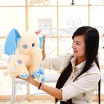 Toy - LightningStore Animal Plush Toy Blue Pink Cream Elephant Doll