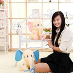 Toy - LightningStore Animal Plush Toy Blue Pink Cream Elephant Doll