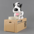 Toy - Lightningstore Automatic Brown Black And White Dog Puppy Coin Piggy Bank Box For Kids - Your Pet Will Come Out And Get Your Coin - Excellent For Encouraging Money Saving For Your Kids