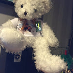 Toy - LightningStore Customizable White Teddy Bear T-Shirt Doll Realistic Looking Stuffed Animal Plush Toys Plushie Children's Gifts Animals