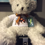 Toy - LightningStore Customizable White Teddy Bear T-Shirt Doll Realistic Looking Stuffed Animal Plush Toys Plushie Children's Gifts Animals