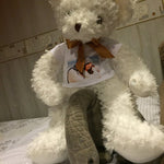 Toy - LightningStore Customizable White Teddy Bear T-Shirt Doll Realistic Looking Stuffed Animal Plush Toys Plushie Children's Gifts Animals