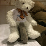 Toy - LightningStore Customizable White Teddy Bear T-Shirt Doll Realistic Looking Stuffed Animal Plush Toys Plushie Children's Gifts Animals