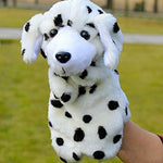 Toy - LightningStore Cute Brown Black And White Oreo Cookie And Cream Dalmatian Dog Hand Puppet For Story Telling Bedtime Stories Doll Realistic Looking Stuffed Animal Plush Toys Plushie Children's