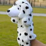 Toy - LightningStore Cute Brown Black And White Oreo Cookie And Cream Dalmatian Dog Hand Puppet For Story Telling Bedtime Stories Doll Realistic Looking Stuffed Animal Plush Toys Plushie Children's