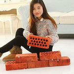 Toy - LightningStore Cute Fake Simulation Soft Cushion Orange Bricks Pretend Doll Realistic Looking Stuffed Animal Plush Toys Plushie Children's Gifts Animals