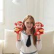 Toy - LightningStore Cute Red Chinese Zodiac Monkey Doll Realistic Looking Stuffed Animal Plush Toys Plushie Children's Gifts Animals