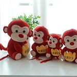 Toy - LightningStore Cute Red Chinese Zodiac Monkey Doll Realistic Looking Stuffed Animal Plush Toys Plushie Children's Gifts Animals