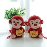 Toy - LightningStore Cute Red Chinese Zodiac Monkey Doll Realistic Looking Stuffed Animal Plush Toys Plushie Children's Gifts Animals
