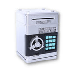 Toy - Lightningstore Electronic Passcode Locked Piggy Bank - Accepts Both Coins And Bills - Cash Deposit Safety Box - ATM Machine For Children Kids - Comes In White Black Pink Blue Red