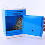Toy - Lightningstore Electronic Passcode Locked Piggy Bank - Accepts Both Coins And Bills - Cash Deposit Safety Box - ATM Machine For Children Kids - Comes In White Black Pink Blue Red