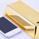 Toy - Lightningstore Gold Brick Piggy Bank Coin Money Deposit - Excellent Gift To Entourage Saving - Ideal For Your Kids And Children