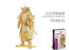 Toy - LightningStore Gold Silver Chinese General Warrior Metallic 3D Jigsaw Puzzle - Educational DIY Toy For Older Kids And Teens - Excellent Gift Idea
