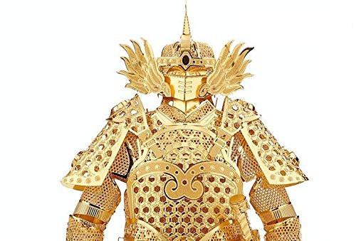 Toy - LightningStore Gold Silver Chinese General Warrior Metallic 3D Jigsaw Puzzle - Educational DIY Toy For Older Kids And Teens - Excellent Gift Idea