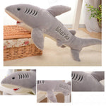 Toy - LightningStore High Quality L60cm PP Cotton Shark Plush Stuffed Animal Doll Pillow Toy Doll Gift For Kids Birthday&Girl Or Boy Friend Large Animals Plush + Toy Organizer Bag Bundle