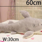 Toy - LightningStore High Quality L60cm PP Cotton Shark Plush Stuffed Animal Doll Pillow Toy Doll Gift For Kids Birthday&Girl Or Boy Friend Large Animals Plush + Toy Organizer Bag Bundle