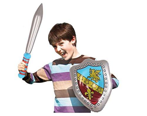 Toy - LightningStore Inflatable Sword And Shield Set- Much Safer For Children Compared To Plastic Swords