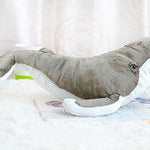 Toy - LightningStore Large Big Adorable Cute Gray White Humpback Whale Doll Realistic Looking Stuffed Animal Plush Toys Plushie Children's Gifts Animals