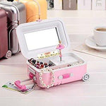 Toy - LightningStore Pink Brown Silver Suitcase Music Box - An Excellent Gift For Children, Teens, And Adults - Light Up Your Day With Relaxing Music From This Musical Box