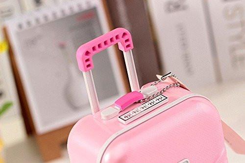 Toy - LightningStore Pink Brown Silver Suitcase Music Box - An Excellent Gift For Children, Teens, And Adults - Light Up Your Day With Relaxing Music From This Musical Box