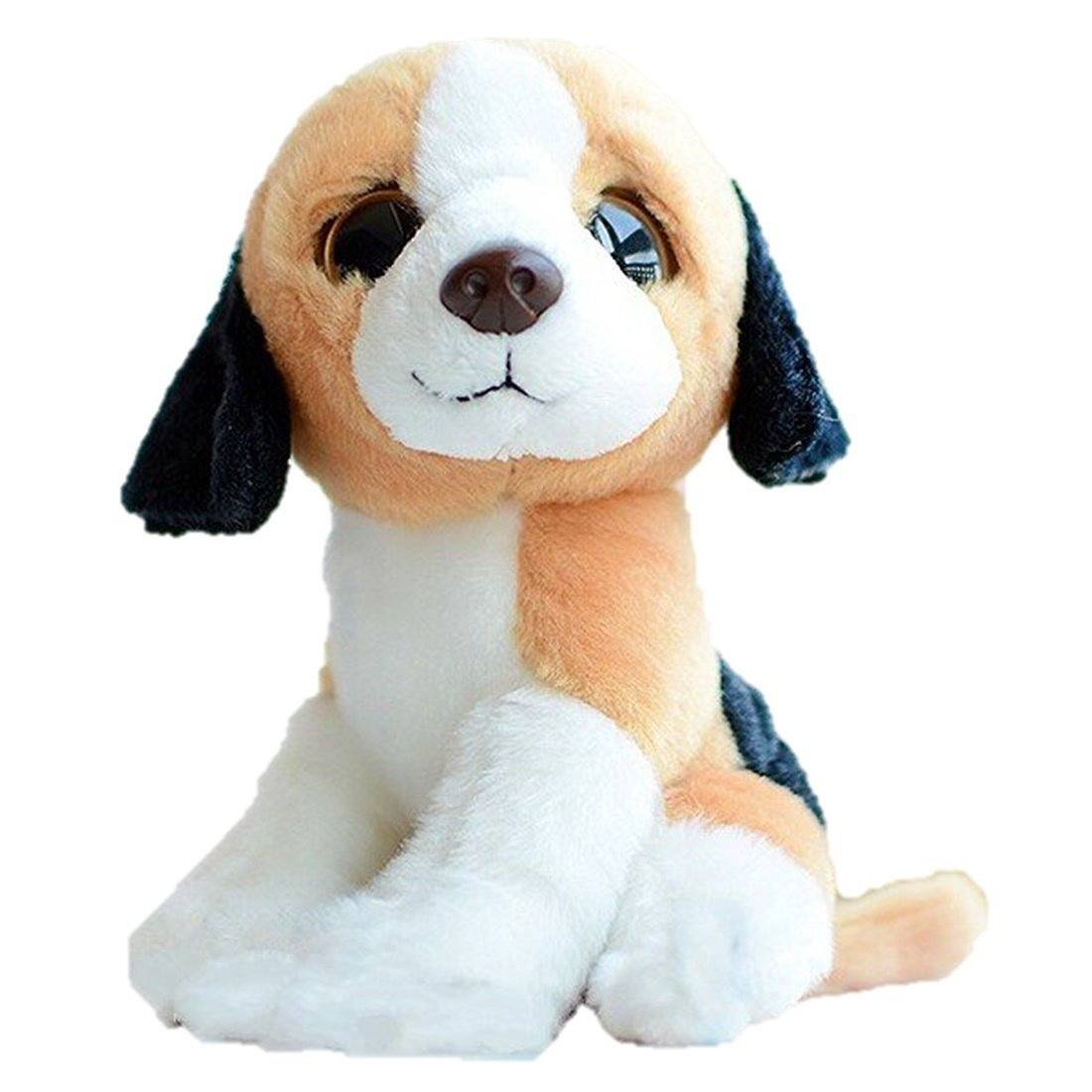 LightningStore Super Cute Big Eyes Beagle Puppy Dog Doll Realistic Loo