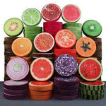 Toy - LightningStore Super Cute Fruit Pillow Cushions Strawberry Orange Dragon Fruit Pitaya Old Tree Bark Lemon Kiwi Rainbow Watermelon Plush + Toy Organizer Bag Bundle