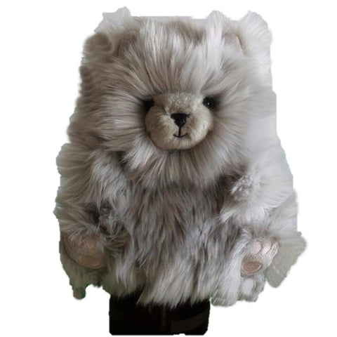 Toy - LightningStore Super Cute Furry Gray Hair Animal Chow Hand Puppet For Story Telling Bedtime Story Stories Doll Realistic Looking Stuffed Animal Plush Toys Plushie Children's Gifts Animals ...