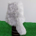 Toy - LightningStore Super Cute Furry Gray Hair Animal Chow Hand Puppet For Story Telling Bedtime Story Stories Doll Realistic Looking Stuffed Animal Plush Toys Plushie Children's Gifts Animals ...