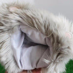 Toy - LightningStore Super Cute Furry Gray Hair Animal Chow Hand Puppet For Story Telling Bedtime Story Stories Doll Realistic Looking Stuffed Animal Plush Toys Plushie Children's Gifts Animals ...