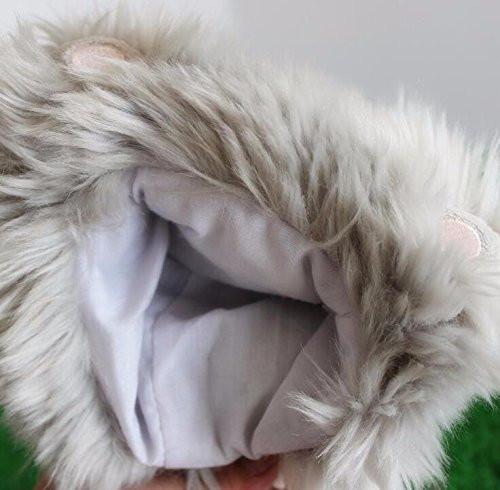 Toy - LightningStore Super Cute Furry Gray Hair Animal Chow Hand Puppet For Story Telling Bedtime Story Stories Doll Realistic Looking Stuffed Animal Plush Toys Plushie Children's Gifts Animals ...