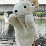 Toy - LightningStore Super Cute Sheep Goat Alpaca White Pink Brown Hand Puppet For Story Telling Bedtime Story Stories Doll Realistic Looking Stuffed Animal Plush Toys Plushie Children's Gifts Animals ...