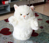 Toy - LightningStore Super Cute White Cat Hand Puppet For Story Telling Bedtime Story Stories Doll Realistic Looking Stuffed Animal Plush Toys Plushie Children's Gifts Animals ...