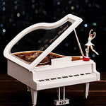 Toy - LightningStore Vintage Classical Ballerina White Grand Piano Music Box - An Excellent Gift For Children, Teens, And Adults - Light Up Your Day With Relaxing Music From This Musical Box
