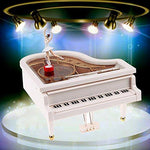 Toy - LightningStore Vintage Classical Ballerina White Grand Piano Music Box - An Excellent Gift For Children, Teens, And Adults - Light Up Your Day With Relaxing Music From This Musical Box