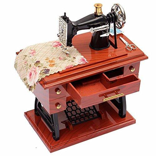 Toy - LightningStore Vintage Sewing Machine Music Box - An Excellent Gift For Children, Teens, And Adults - Light Up Your Day With Relaxing Music From This Musical Box