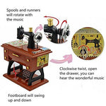 Toy - LightningStore Vintage Sewing Machine Music Box - An Excellent Gift For Children, Teens, And Adults - Light Up Your Day With Relaxing Music From This Musical Box
