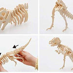 Toy - LightningStore Wooden Dinosaur Pteranodon Tyrannosaurus Rex Triceratops Velociraptor 3D Jigsaw Puzzle For Kids And Children - Educational Toy To Maximize Learning - Excellent Gift Idea