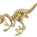 Toy - LightningStore Wooden Dinosaur Pteranodon Tyrannosaurus Rex Triceratops Velociraptor 3D Jigsaw Puzzle For Kids And Children - Educational Toy To Maximize Learning - Excellent Gift Idea
