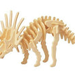 Toy - LightningStore Wooden Dinosaur Triceratops Tyrannosaurus Rex Stegosaurus Velociraptor 3D Jigsaw Puzzle For Kids And Children - Educational Toy To Maximize Learning - Excellent Gift Idea