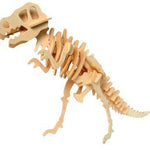 Toy - LightningStore Wooden Dinosaur Tyrannosaurus Rex Stegosaurus Triceratops Velociraptor 3D Jigsaw Puzzle For Kids And Children - Educational Toy To Maximize Learning - Excellent Gift Idea