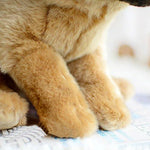 Toy - New Release!! LightningStore Cute German Shepard Dog Doll Realistic Looking Stuffed Animal Plush Toys Plushie Children's Gifts Animals + Toy Organizer Bag Bundle
