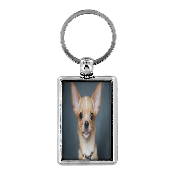 Chaveiro personalizado com foto de Chihuahua - transforme as suas fotos num chaveiro