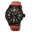 Watch - LightningStore Men's Fashion Watch - Super Affordable Elegant Looking Watch - Fashion Men Sports Watches Men's Quartz Hour Date Clock Man Leather Strap Military Army Waterproof Wrist Watch Male Relogio