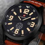 Watch - LightningStore Men's Fashion Watch - Super Affordable Elegant Looking Watch - Fashion Men Sports Watches Men's Quartz Hour Date Clock Man Leather Strap Military Army Waterproof Wrist Watch Male Relogio