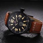 Watch - LightningStore Men's Fashion Watch - Super Affordable Elegant Looking Watch - Fashion Men Sports Watches Men's Quartz Hour Date Clock Man Leather Strap Military Army Waterproof Wrist Watch Male Relogio