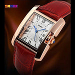 Watch - LightningStore Women's Fashion Watch - Super Affordable Elegant Looking Watch - Stainless Steel - Quartz - Leather - Analog- Comes In Black, Brown, And Red
