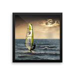 Wind Surfing Ocean Framed Photo Poster Wall Art Decoration Decor For Bedroom Living Room