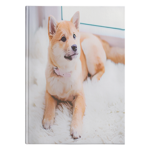 Custom Personalized Shiba Photo Journal Notebook - Turn Your Photos into a Limited Edition Stationary Diary